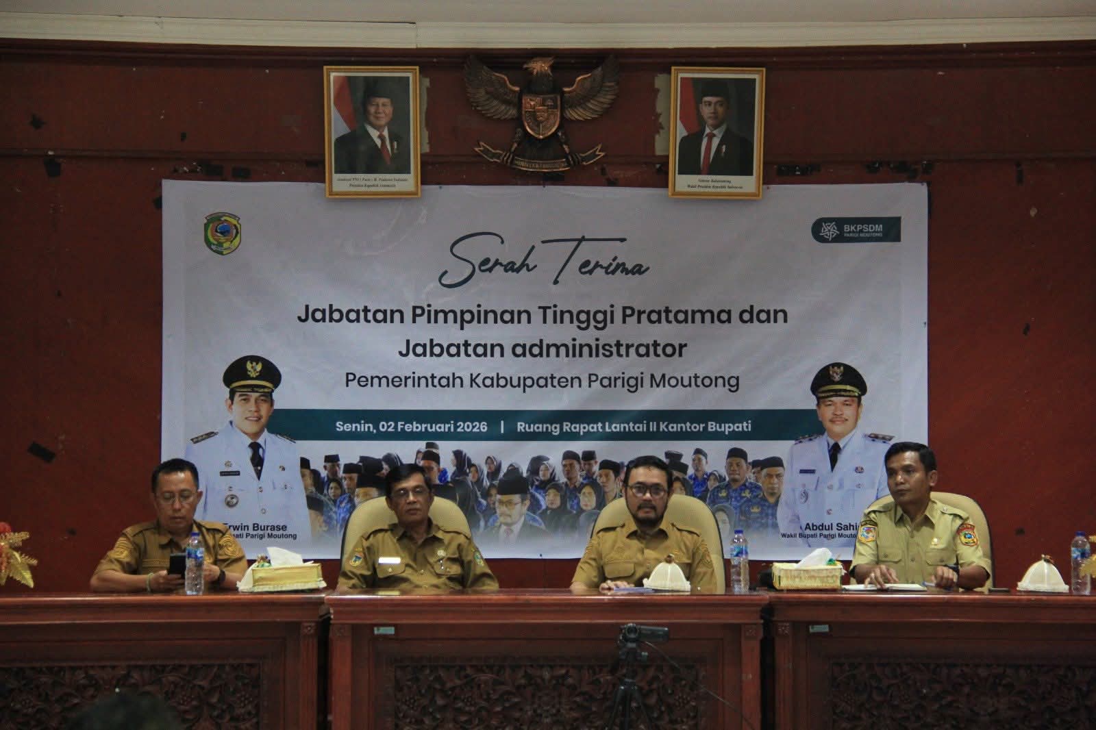 Sertijab Pejabat Pemkab Parigi Moutong, Sekda Tekankan Integritas dan Pelayanan Publik