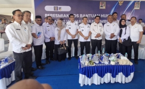 Bupati Parigi Moutong Hadiri Peresmian Pos Bantuan Hukum dan Deklarasi Desa Bersinar di Sulawesi Tengah