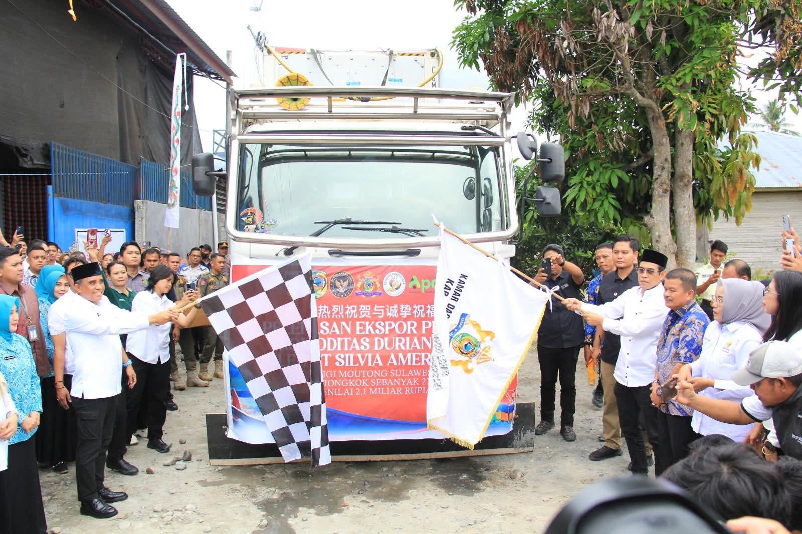 Parigi Moutong Tembus Pasar Tiongkok, Gubernur Sulteng Lepas Ekspor Perdana Durian                                       