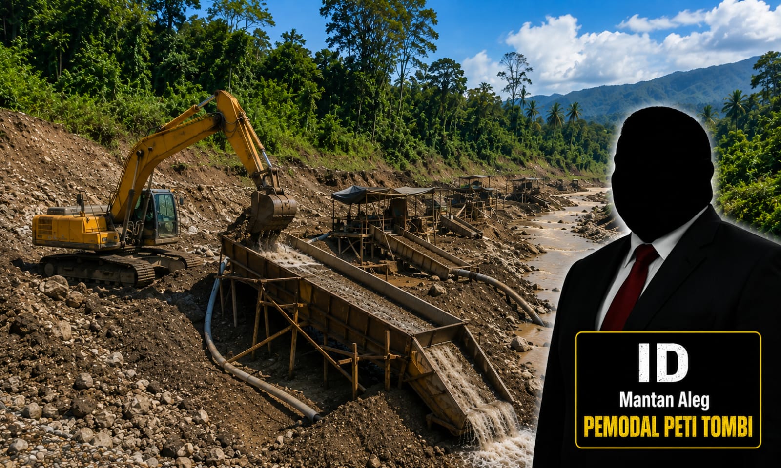 PETI di Desa Tombi Kembali Beroperasi, Muncul Dugaan Keterlibatan Mantan Anggota DPRD Kabupaten Sidrap