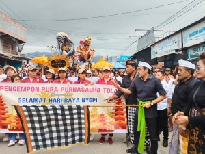 Bupati Parigi Moutong Lepas Pawai Ogoh-Ogoh, Gaungkan Semangat Toleransi dan Pelestarian Budaya