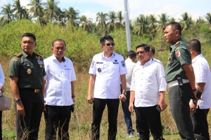 Bupati Parigi Moutong Sambut Kunker Pangdam XXIII/PW, Tinjau Lahan Hibah untuk Denpom dan Korem