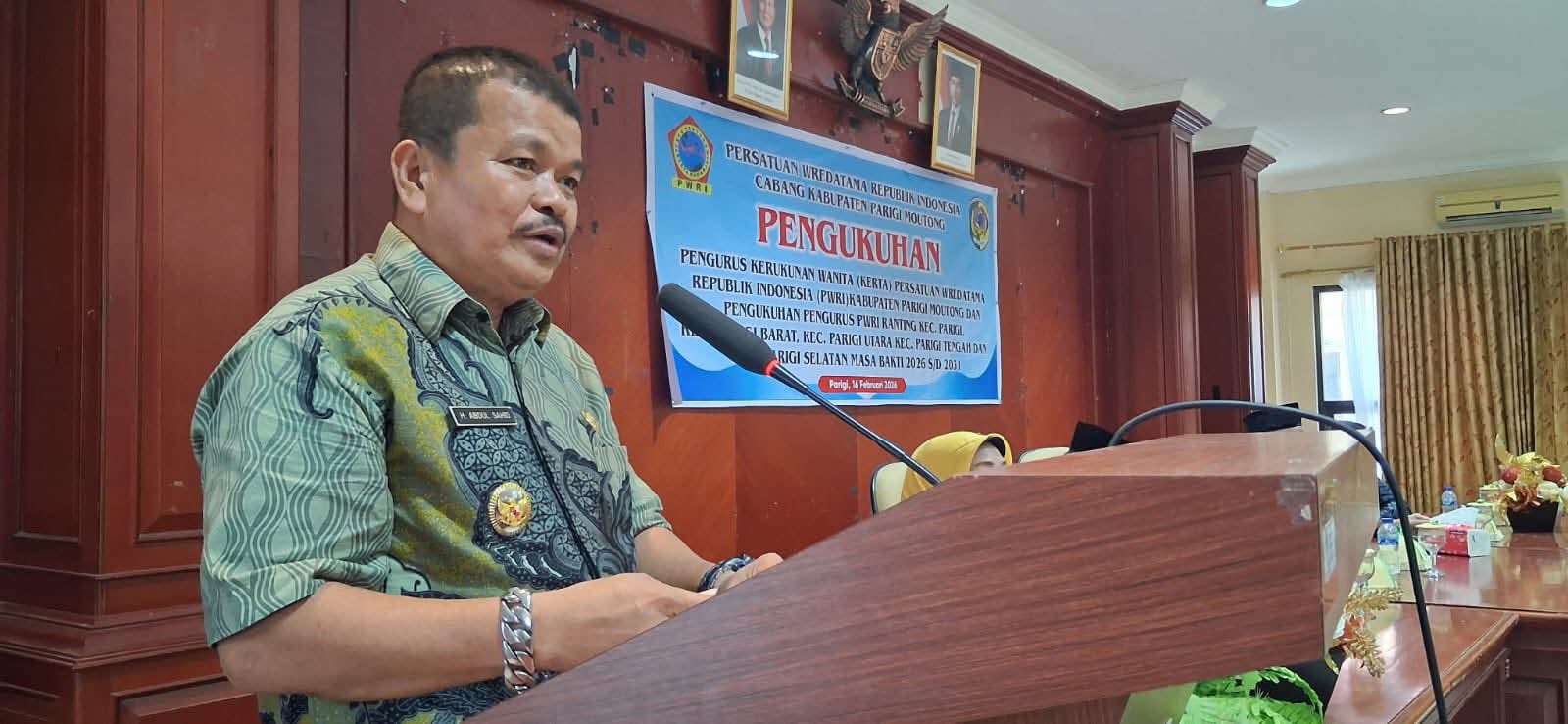 Pengukuhan Pengurus Kerta PWRI Kabupaten Parigi Moutong